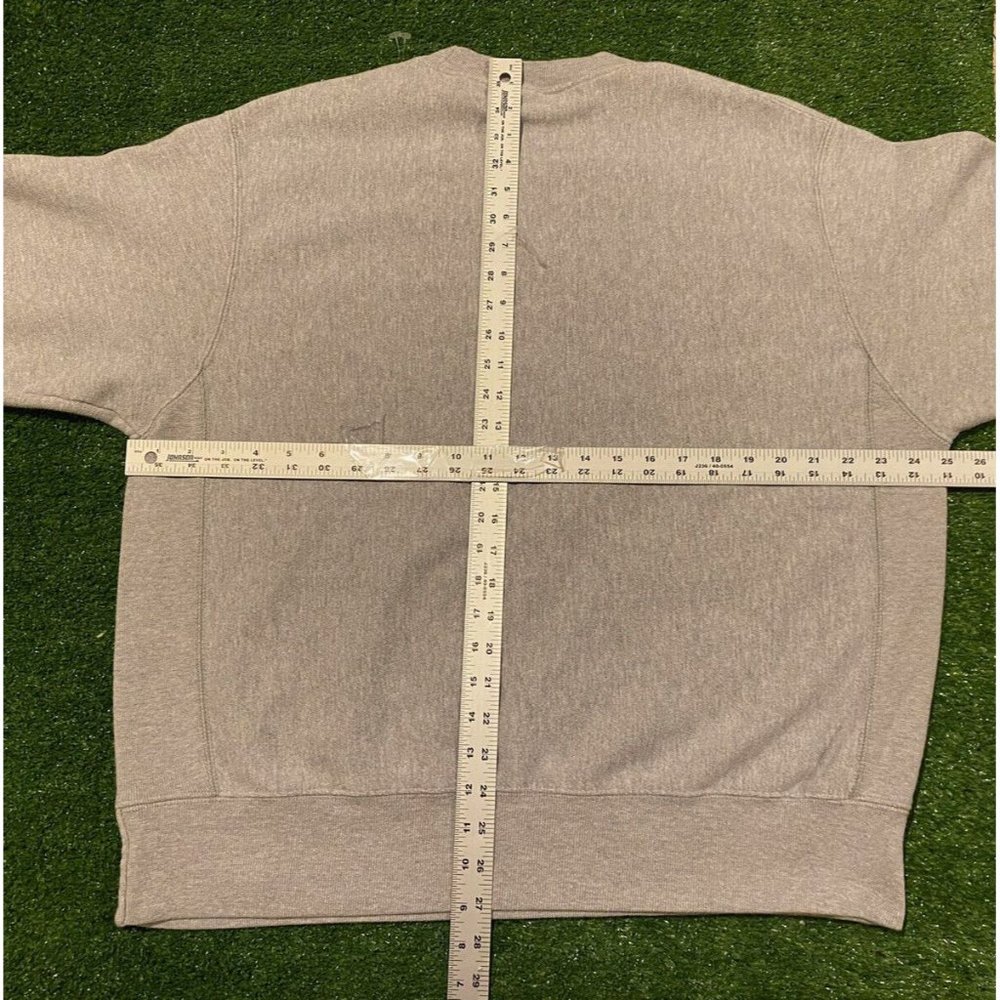Retro Y2K Champion Reverse Weave Script spell out crewneck sweatshirt large - Picture 13 of 13